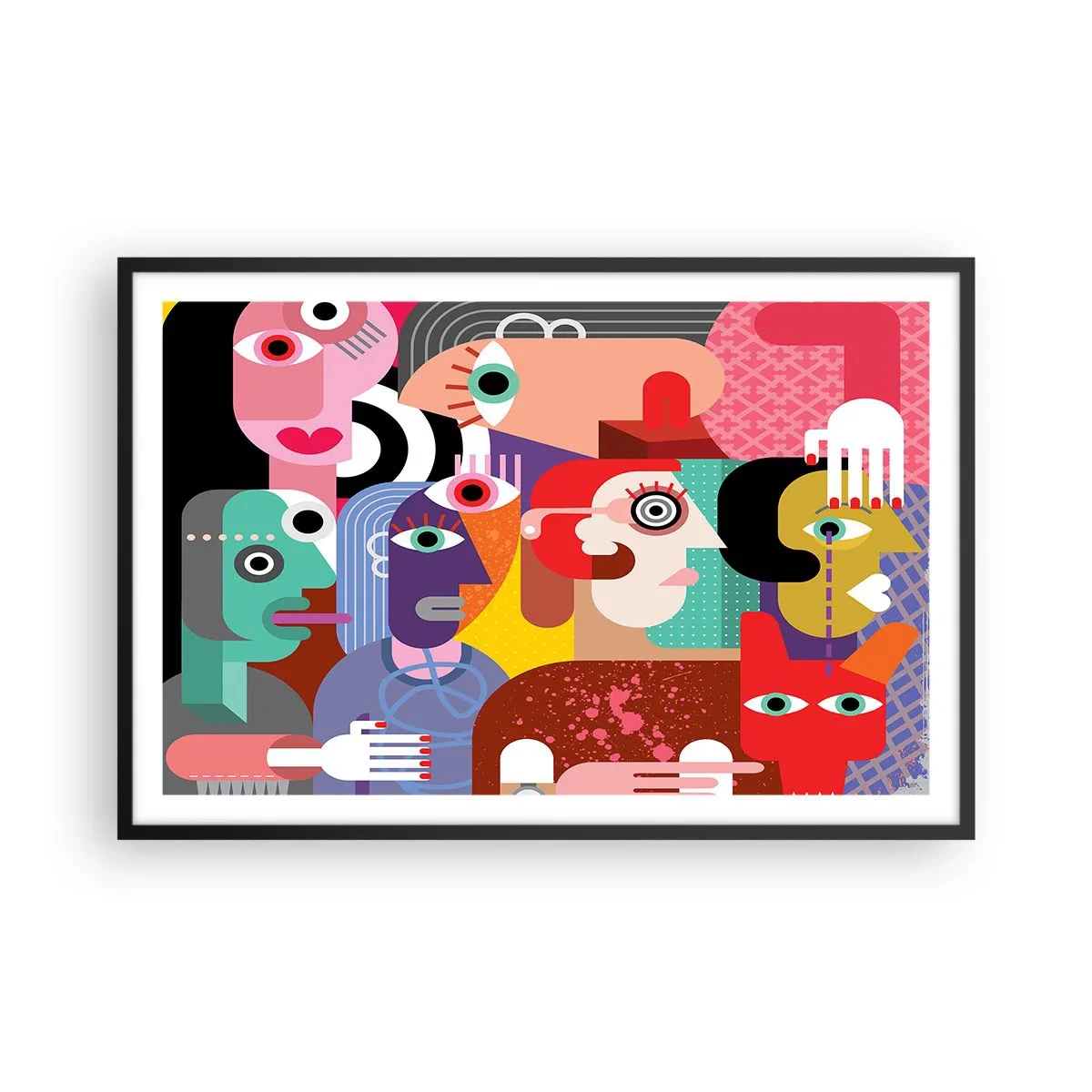 Affisch i svart ram - Vi är från Picasso - 91x61 cm