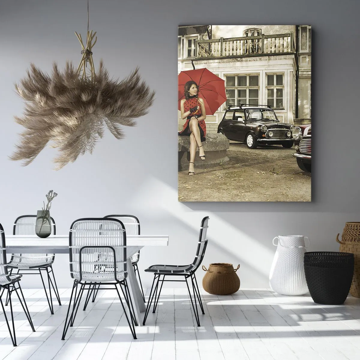 Canvastavla - Bild på duk - Sentimental miniresa - 50x70 cm