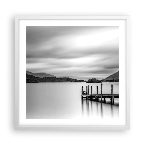 Affisch i vit ram - Mildhet och styrka - 50x50 cm