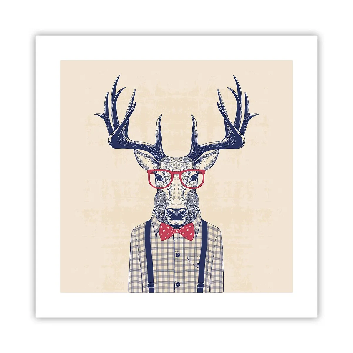 Affisch - Rolig extravagans - 40x40 cm