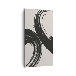 Canvastavla - Bild på duk - Svepande och cirkulärt - 65x120 cm