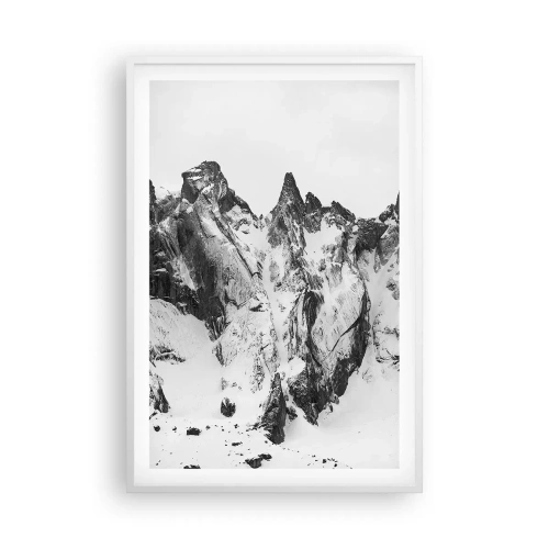 Affisch i vit ram - Granitfarlig bergsrygg - 61x91 cm
