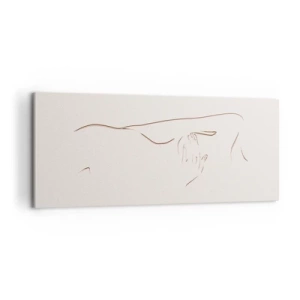 Canvastavla - Bild på duk - Begärans form - 100x40 cm