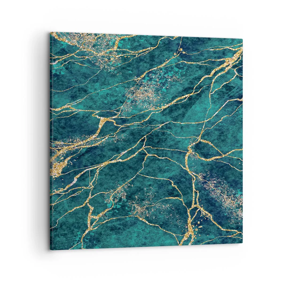 Canvastavla - Bild på duk - Guldåder - 50x50 cm