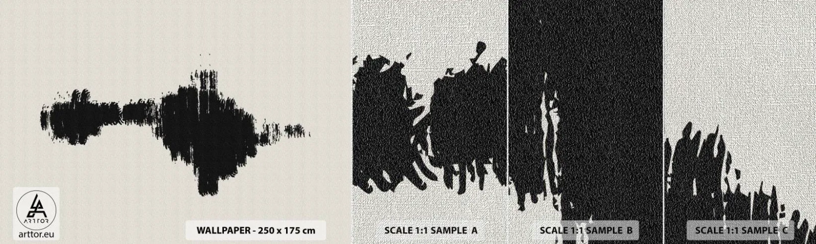 Provbit av fototapet Premium Canvas - Fantasins vibrationer - Samtida, Abstraktion, skandinavisk - 100x30 cm