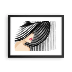 Affisch i svart ram - Var hittar jag dig? - 40x30 cm