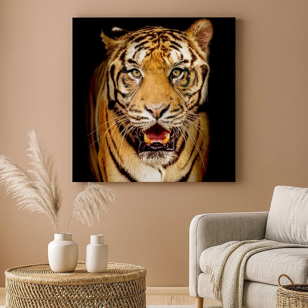 Canvastavla - Bild på duk - Vilt hjärta - 30x30 cm