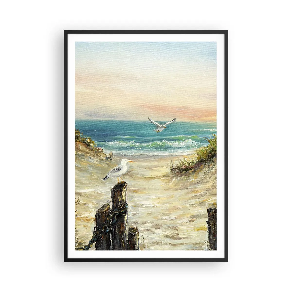 Affisch i svart ram - Vindstilla - 70x100 cm