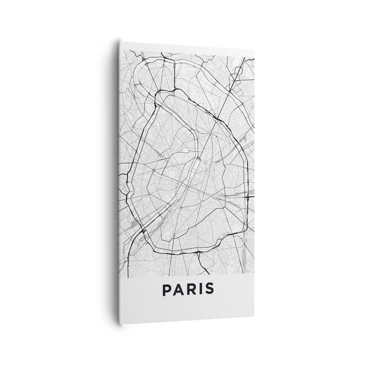 Canvastavla - Bild på duk - Paris blomma - 65x120 cm