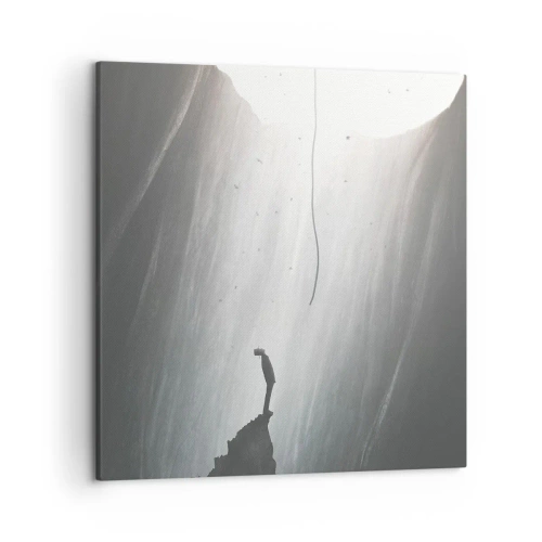 Canvastavla - Bild på duk - Det finns alltid en väg ut - 50x50 cm