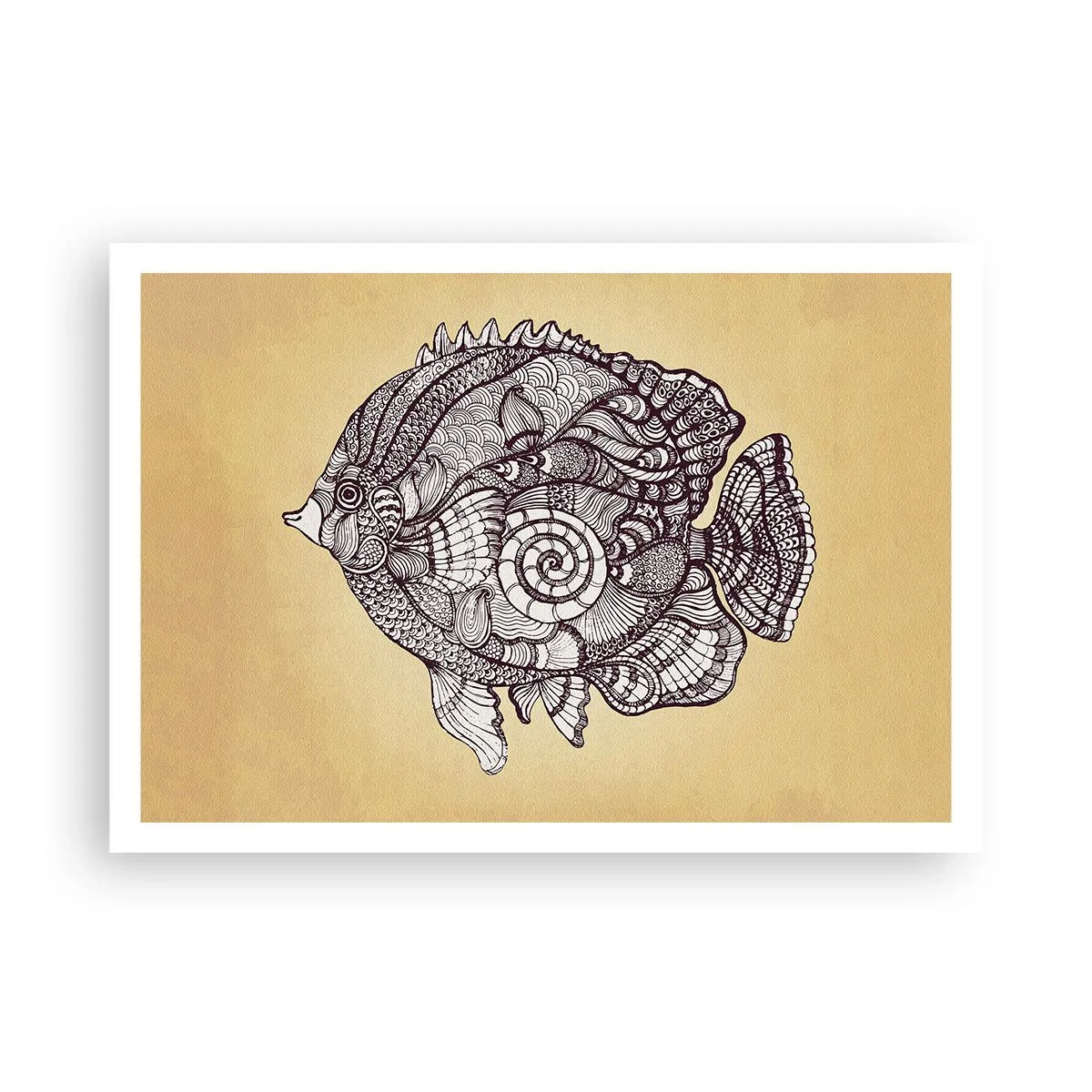 Affisch - Från ett hav av ornament - 100x70 cm