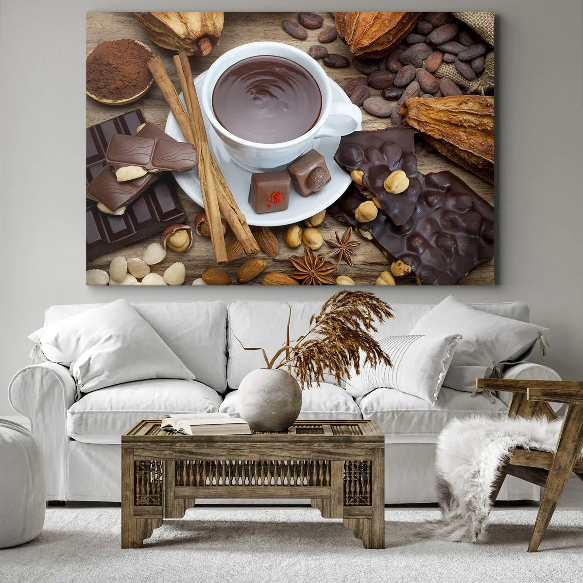 Canvastavla - Bild på duk - Från sagolika chokladfabriken - 120x80 cm