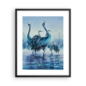 Affisch i svart ram - Morgonmöte - 40x50 cm