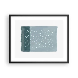 Affisch i svart ram - Uppstådda ur det blåa - 50x40 cm