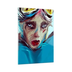 Glastavla - Bild på glas - Vägkämpe - 50x70 cm