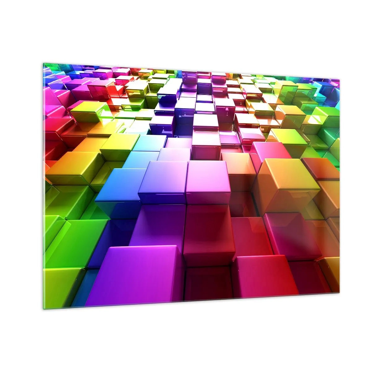 Glastavla - Bild på glas - Opkonst-variationer - 100x70 cm