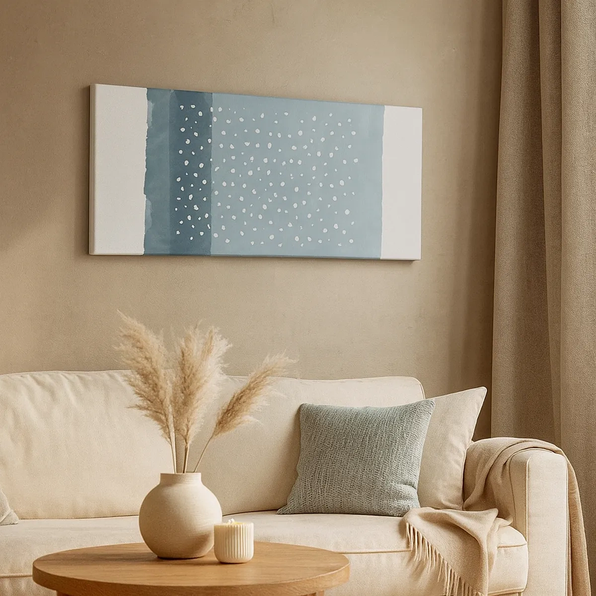 Canvastavla - Bild på duk - Uppstådda ur det blåa - 30x30 cm