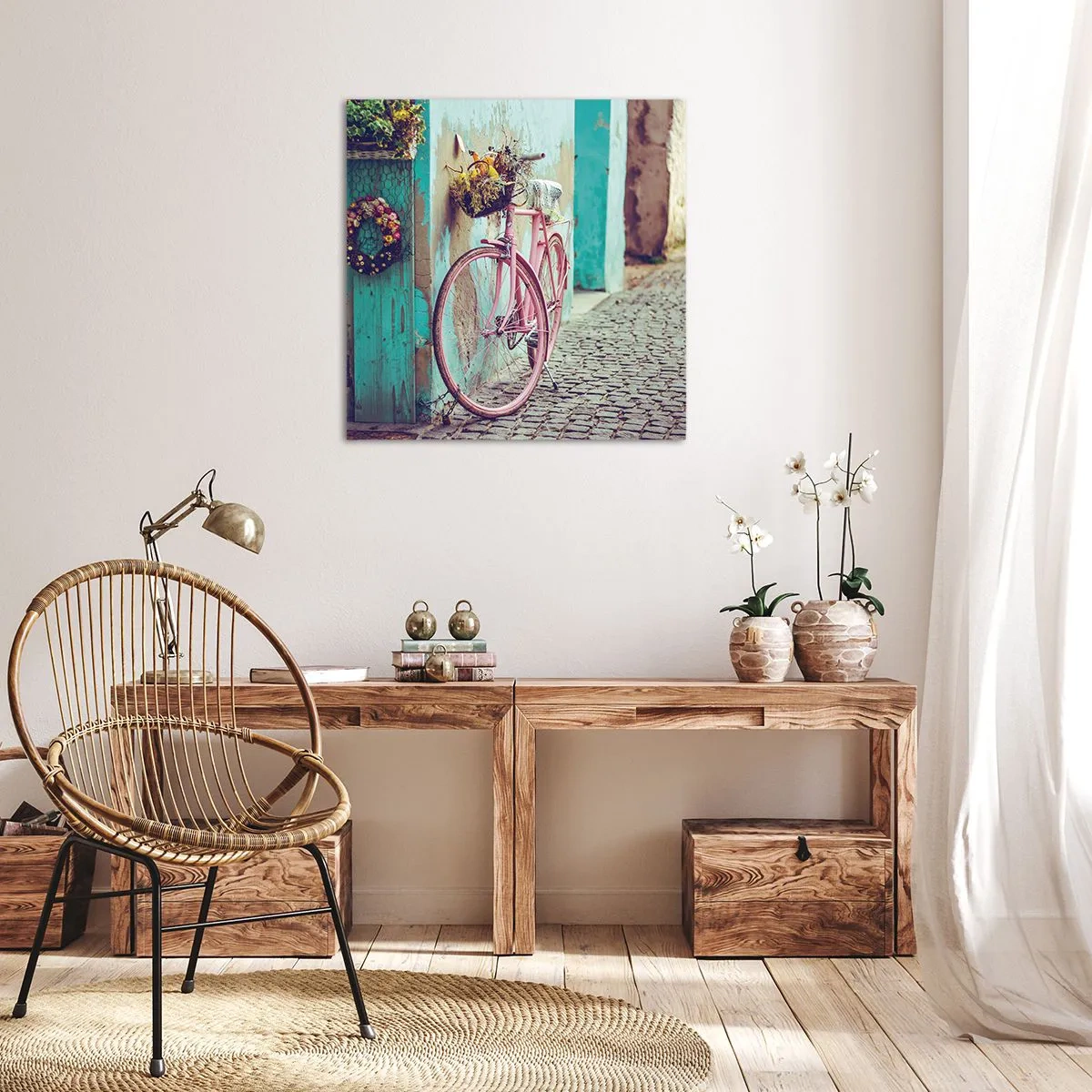 Canvastavla - Bild på duk - Strax tillbaka - 50x50 cm