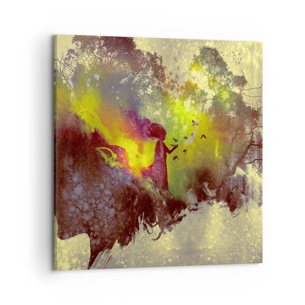 Canvastavla - Bild på duk - Moder Naturen - 50x50 cm