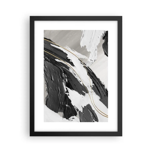 Affisch i svart ram - Storslagen abstraktion - 30x40 cm