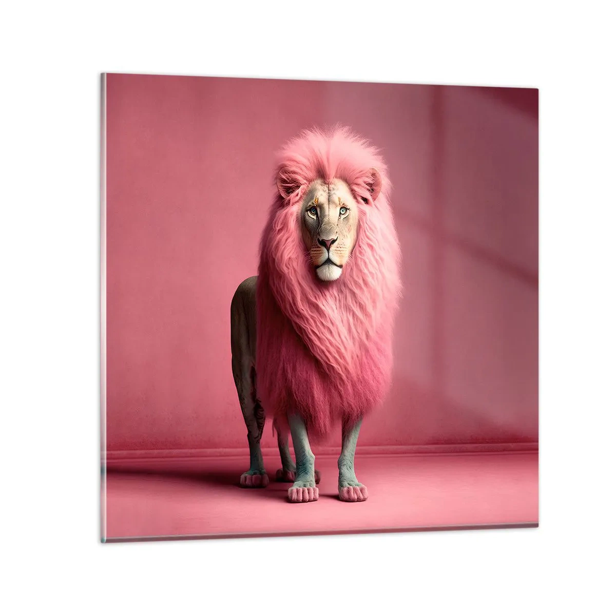 Glastavla - Bild på glas - Och du är inte längre rädd - 50x50 cm