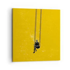 Canvastavla - Bild på duk - En dag som alla andra - 70x70 cm