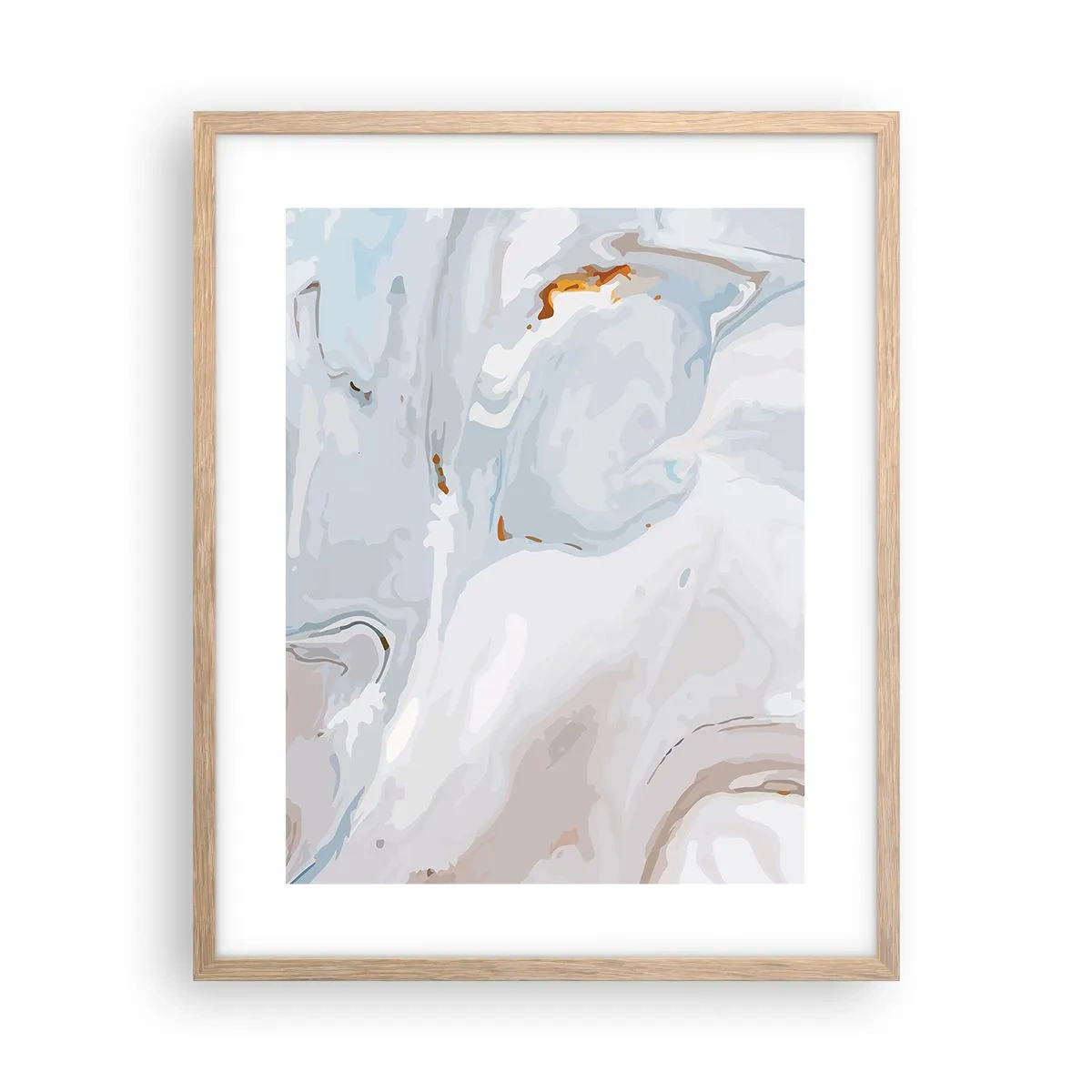 Affisch i ram av ljusek - Utbuktande vithet - 40x50 cm