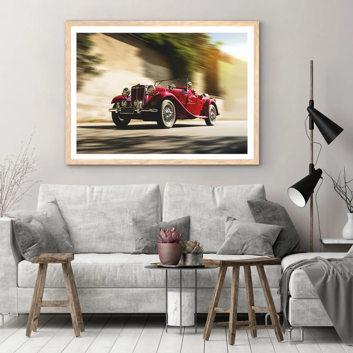 Affisch i ram av ljusek - Vackrare än Nike från Samothrakis - 50x40 cm