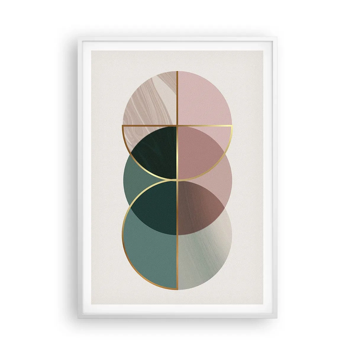 Affisch i vit ram - Hjul efter hjul... - 70x100 cm