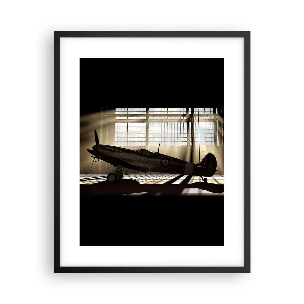 Affisch i svart ram - Kämpens vila - 40x50 cm