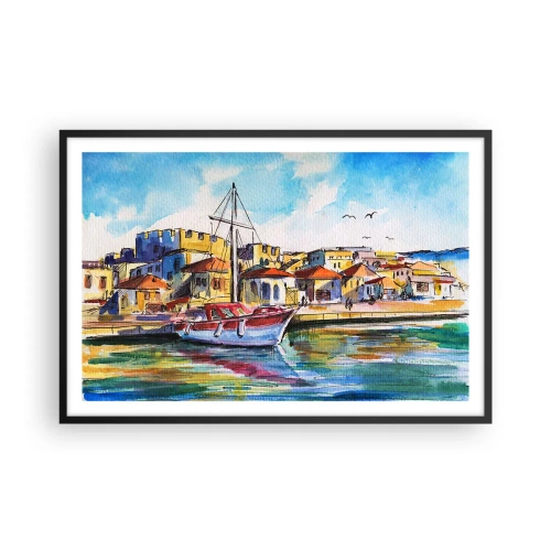 Affisch i svart ram - Regnbågseftermiddag - 91x61 cm