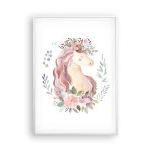 Affisch i vit ram - En inbjudan till sagornas värld - 70x100 cm