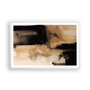 Affisch i vit ram - Intrigerande abstraktion - 91x61 cm