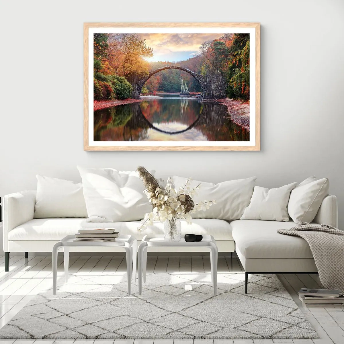 Affisch i ram av ljusek - På andra sidan av spegeln - 91x61 cm