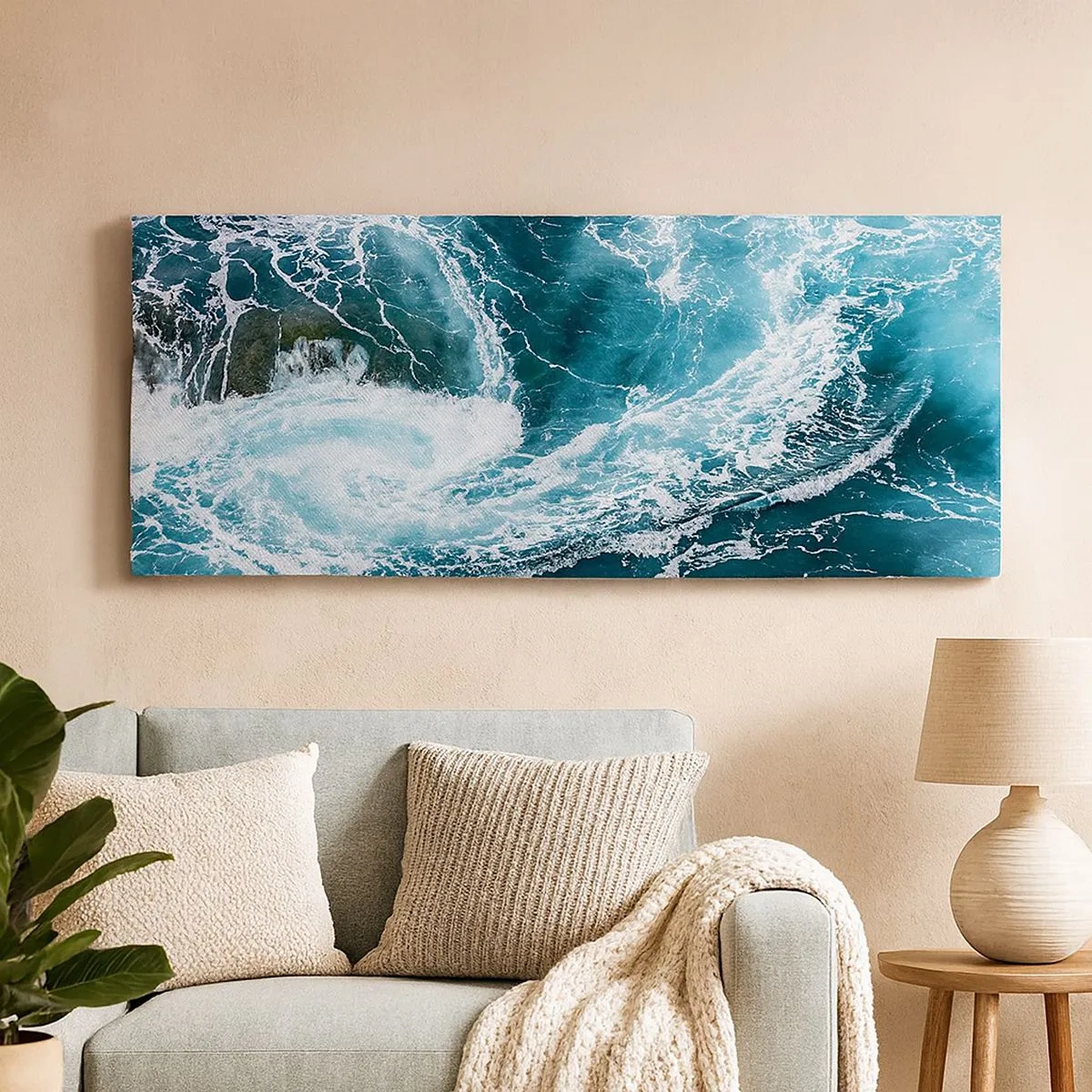 Canvastavla - Bild på duk - Porten till jordens inre - 100x40 cm