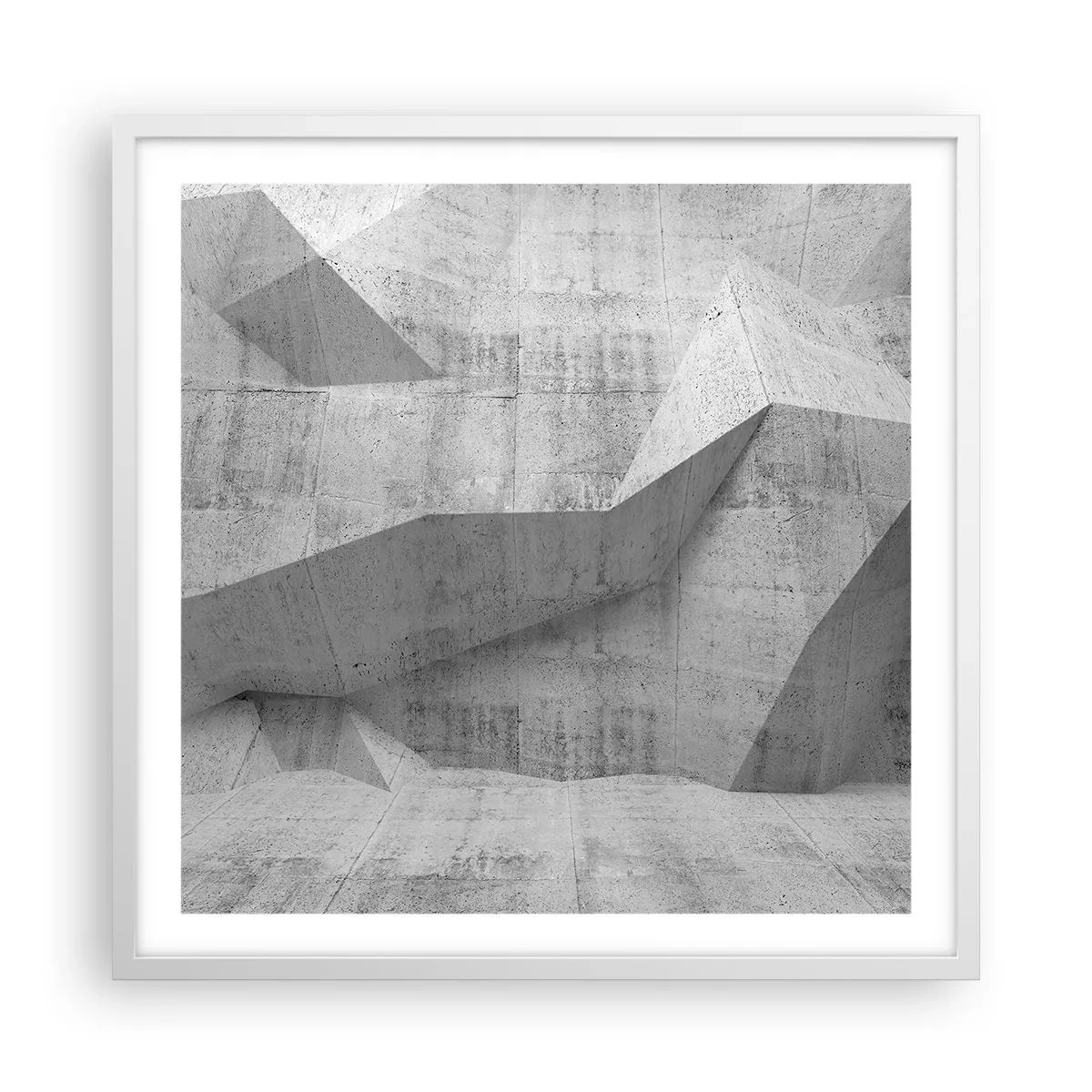 Affisch i vit ram - En riktig utmaning - 60x60 cm