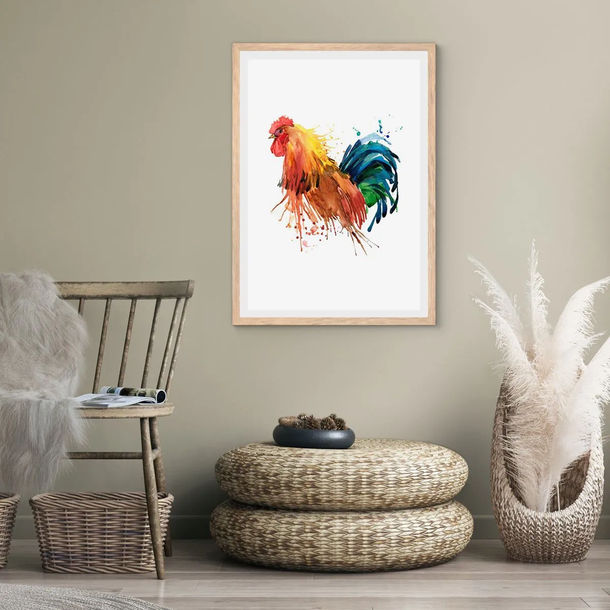 Affisch i ram av ljusek - Kungliga kläder, kunglig stolthet - 40x50 cm