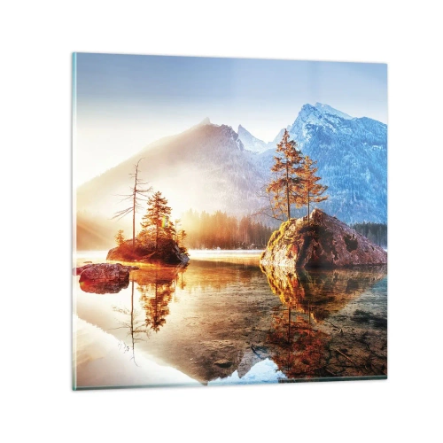 Glastavla - Bild på glas - Naturen i ett nytt ljus - 40x40 cm