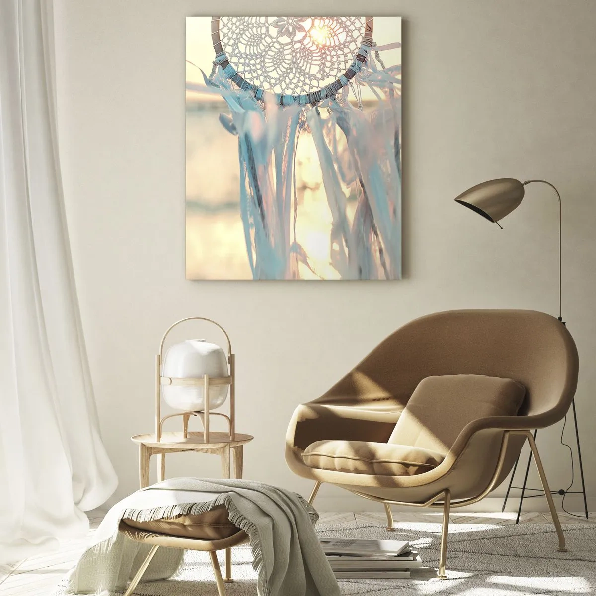 Glastavla - Bild på glas - Spetstotem - 70x100 cm