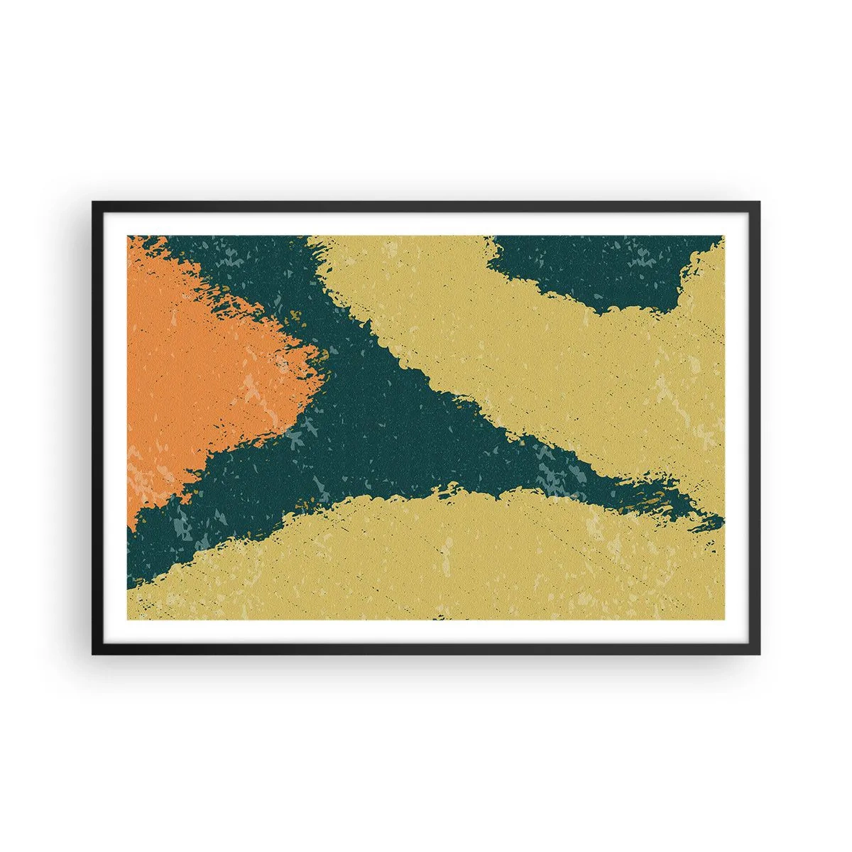 Affisch i svart ram - Abstraktion - i slow motion - 91x61 cm