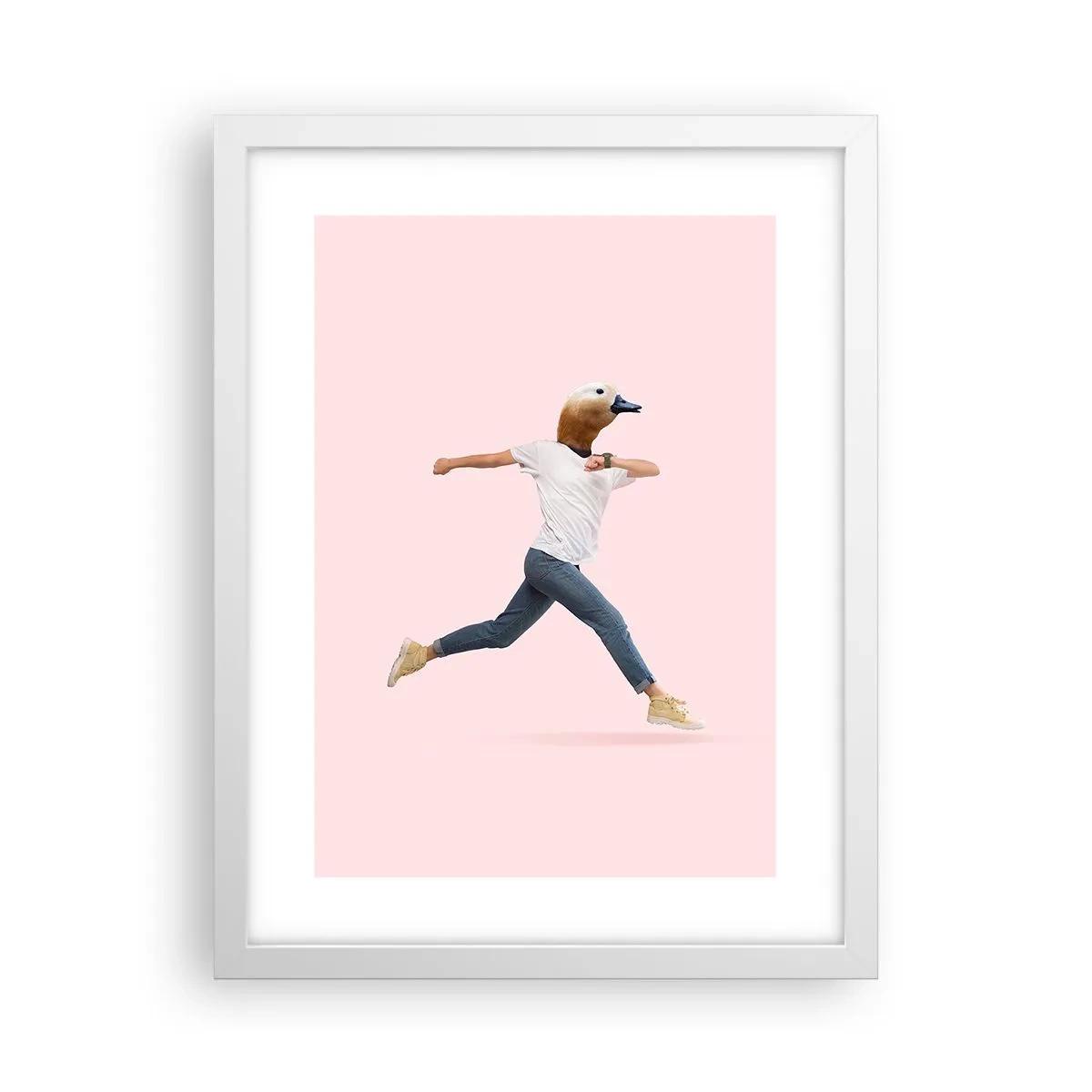 Affisch i vit ram - En nypa absurd - 30x40 cm