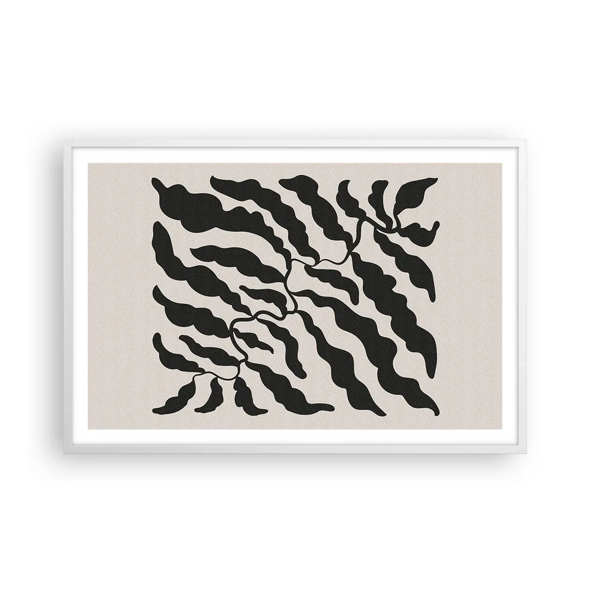 Affisch i vit ram - Kvadratens natur - 91x61 cm