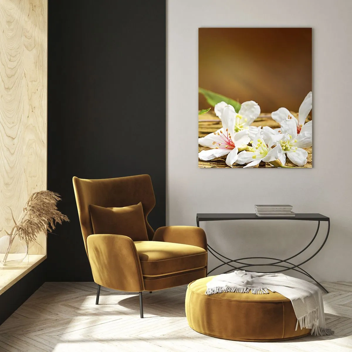 Glastavla - Bild på glas - Oskyldigt löfte - 80x120 cm