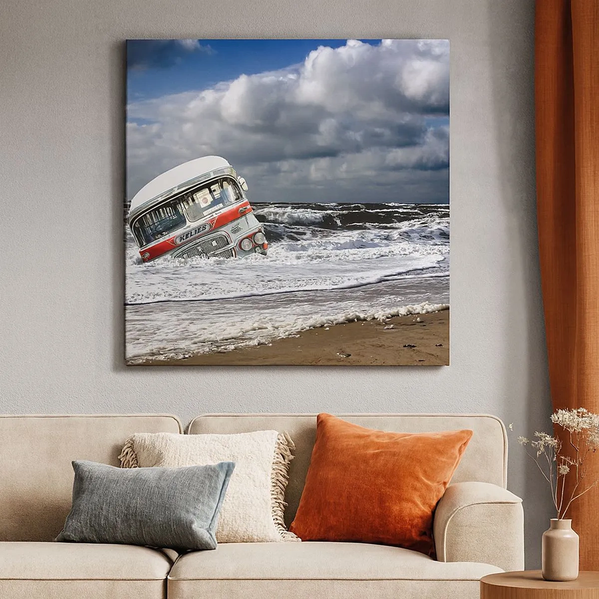 Canvastavla - Bild på duk - Förvånad? - 30x30 cm