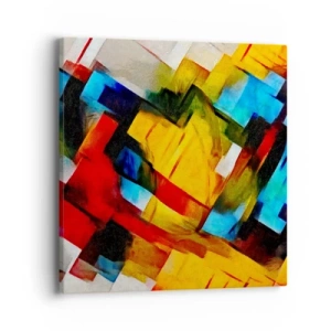 Canvastavla - Bild på duk - Färgmix - 40x40 cm