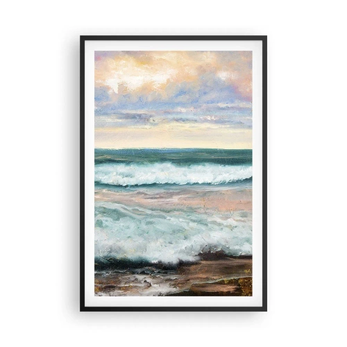 Affisch i svart ram - Här kan du släta ut din själ - 61x91 cm