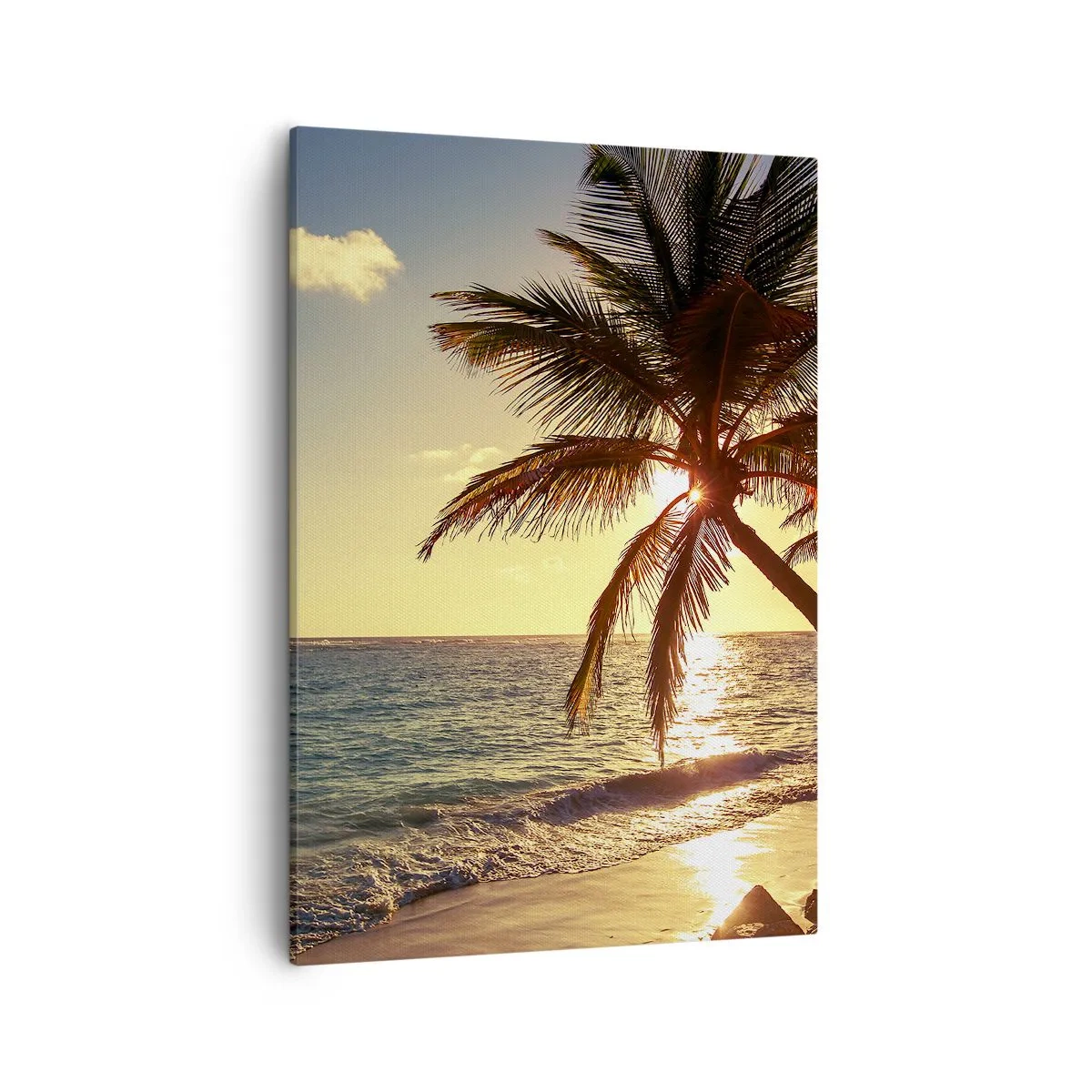 Canvastavla - Bild på duk - Sommar under palmträden - 50x70 cm