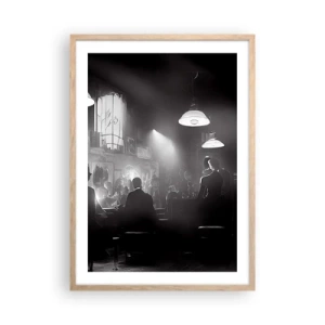 Affisch i ram av ljusek - I en jazzig stämning - 50x70 cm