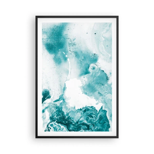 Affisch i svart ram - Blåa laguner - 61x91 cm