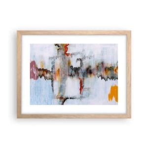 Affisch i ram av ljusek - Med pinne på vatten - 40x30 cm